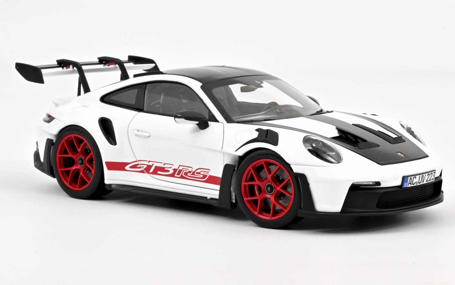 Voiture de collection Porsche 911GT3 RS Pack Weissach rouge Pyro NOREV 1/18