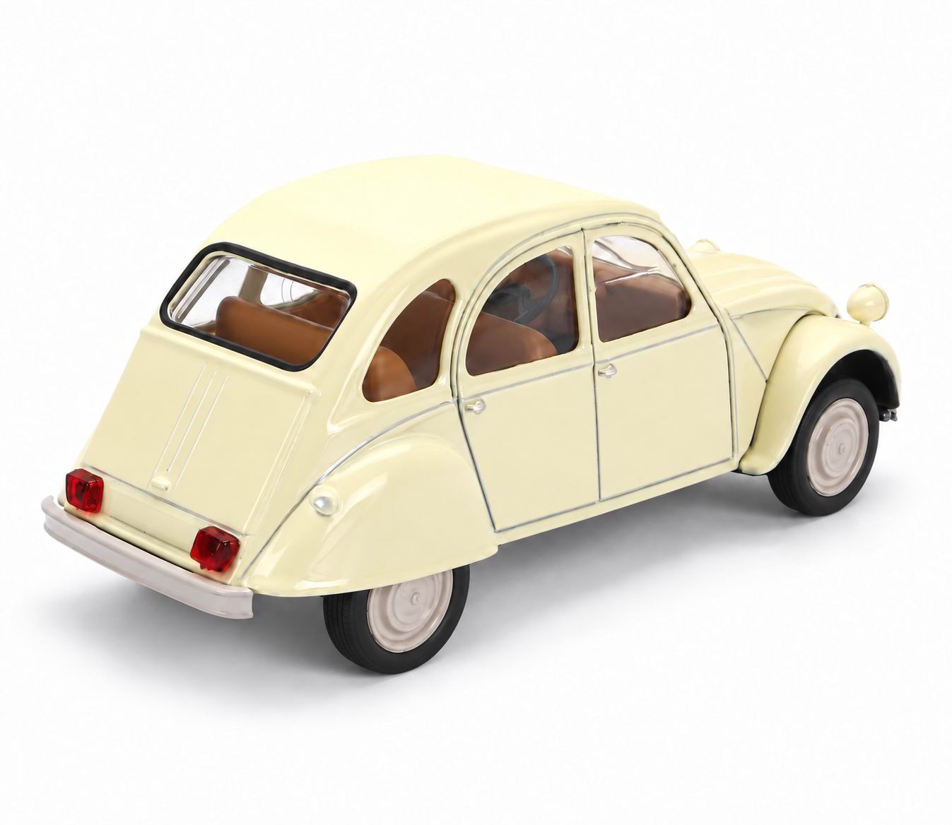 Miniature voiture CITROEN2CV Beige de 1978 1/43 NOREV