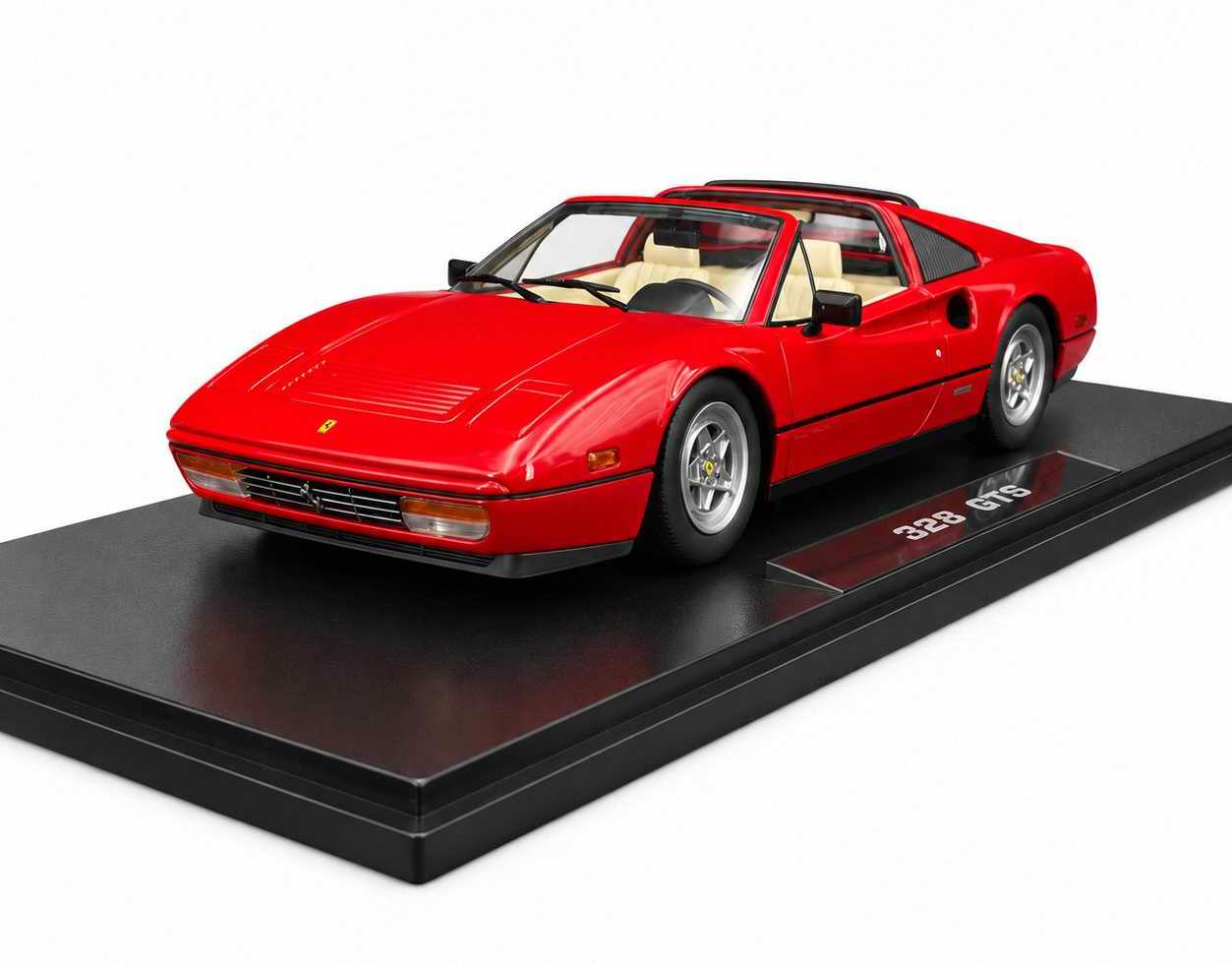 Voiture métal miniature Ferrarri 328 GTS 1985 US-Version Le Flic de Beverly Hills II 1/18
