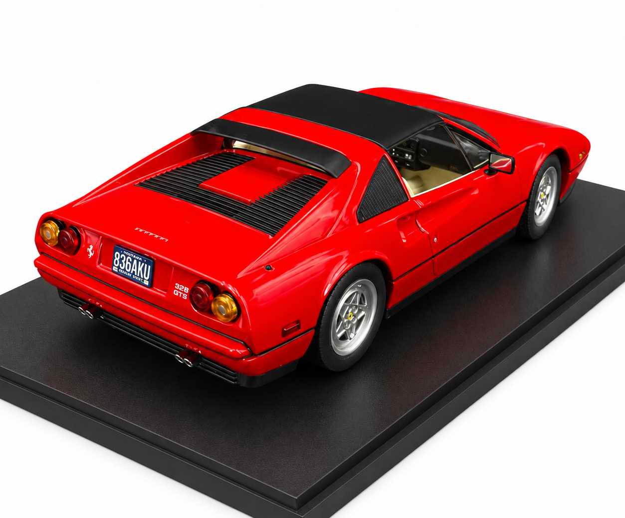 Voiture métal miniature Ferrari 328 GTS 1985 Le Flic de Beverly Hills II 1/18