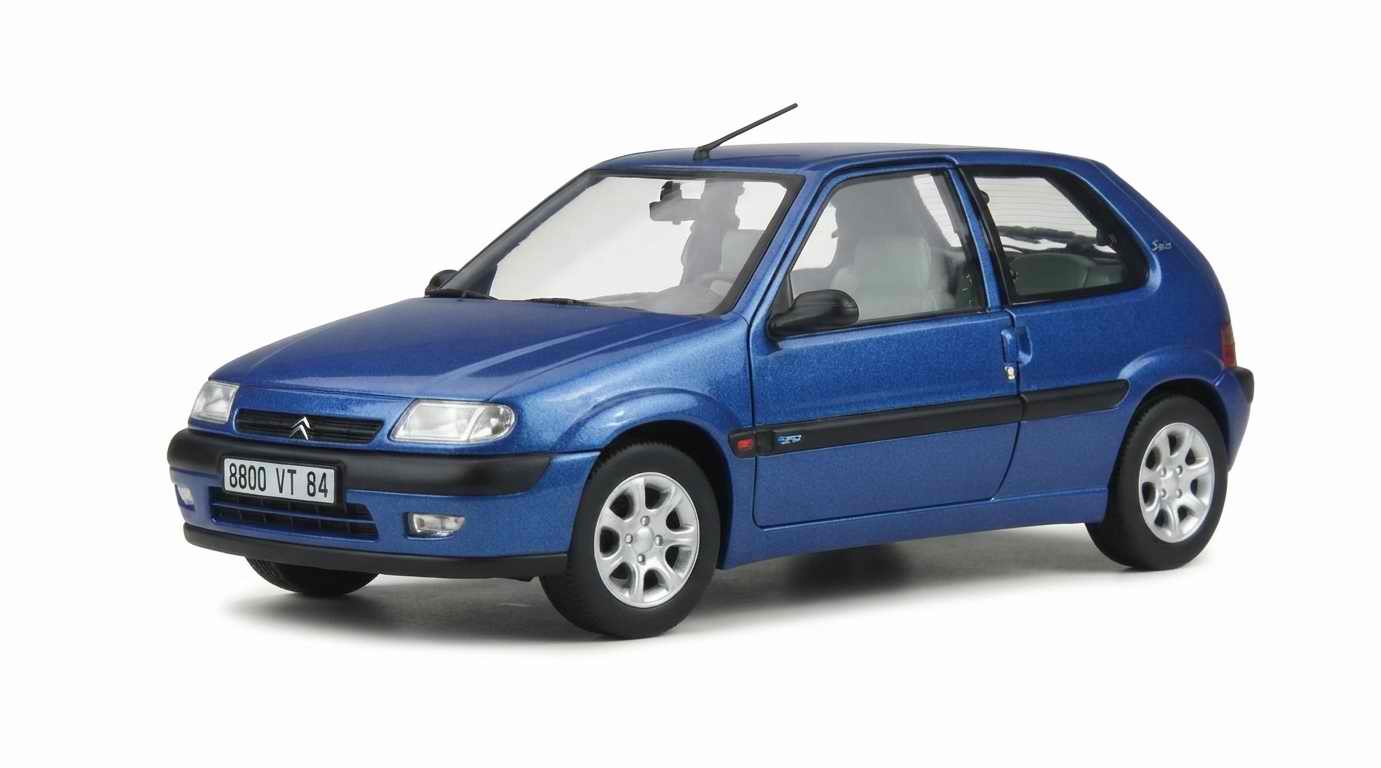 Voiture Miniature CITROEN Saxo VTS 1996 Bleu Grand Pavois NOREV 1/18