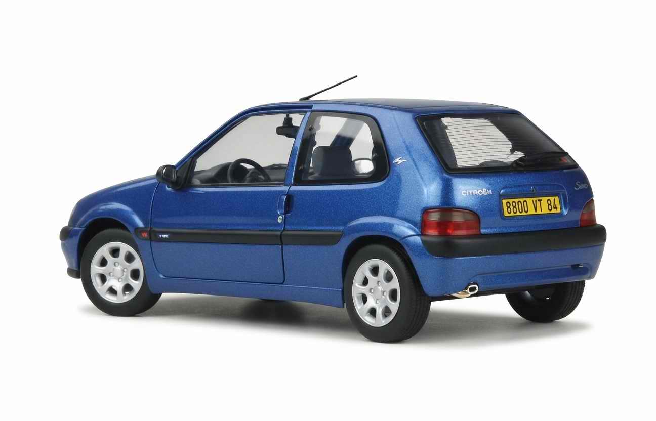Voiture Miniature CITROENSaxo VTS 1996 Bleu Grand Pavois NOREV 1/18