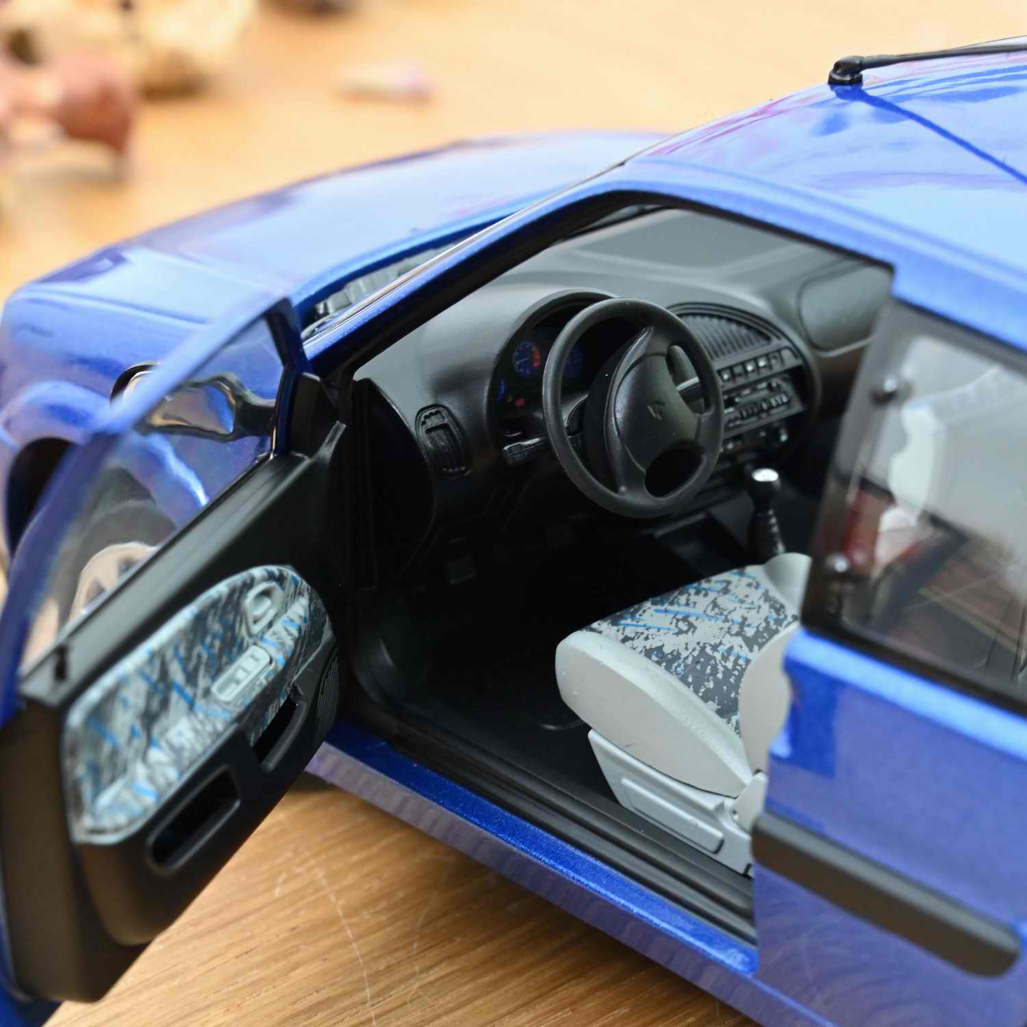 Voiture Miniature CITROEN Saxo VTS 1996 Bleu Grand Pavois NOREV 1/18