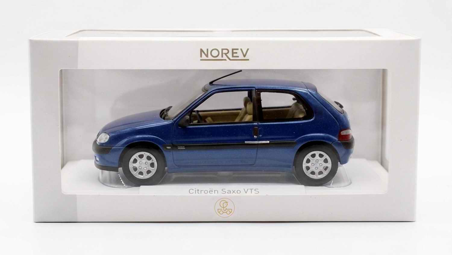 Voiture Miniature CITROEN Saxo VTS 1996 Bleu Grand Pavois NOREV 1/18