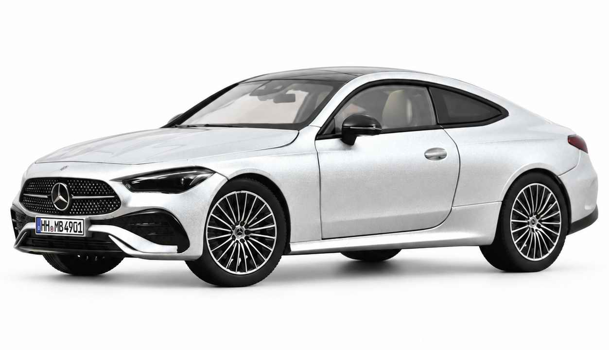Voiture miniature MERCEDES CLE Coupé 2024 Argent High-Tech 1/18 NOREV