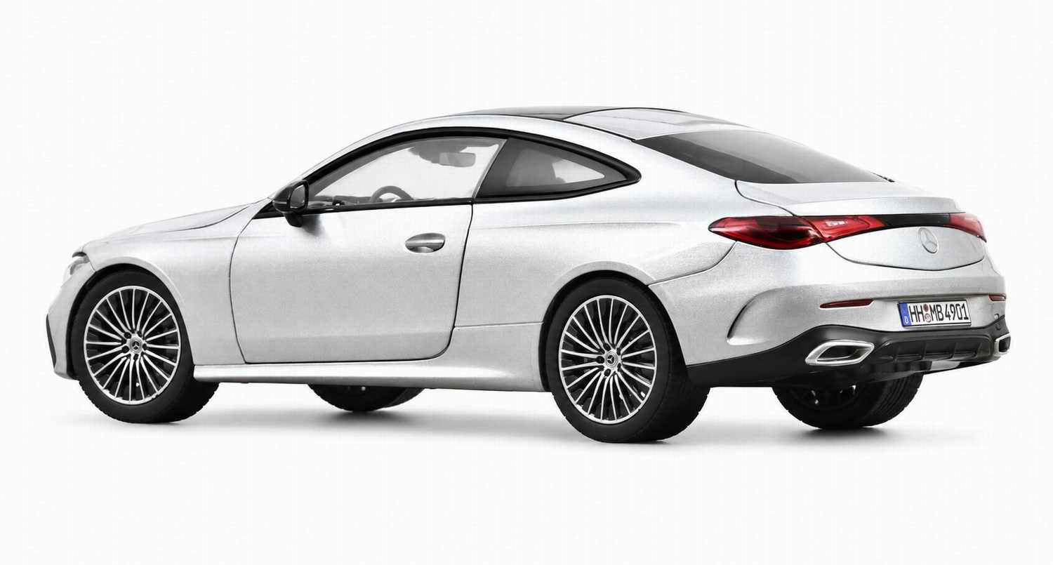 Voiture miniature MERCEDES CLECoupé 2024 Argent High-Tech 1/18 NOREV
