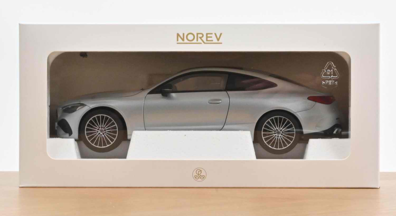 Voiture miniature MERCEDES CLE Coupé 2024 Argent High-Tech 1/18 NOREV