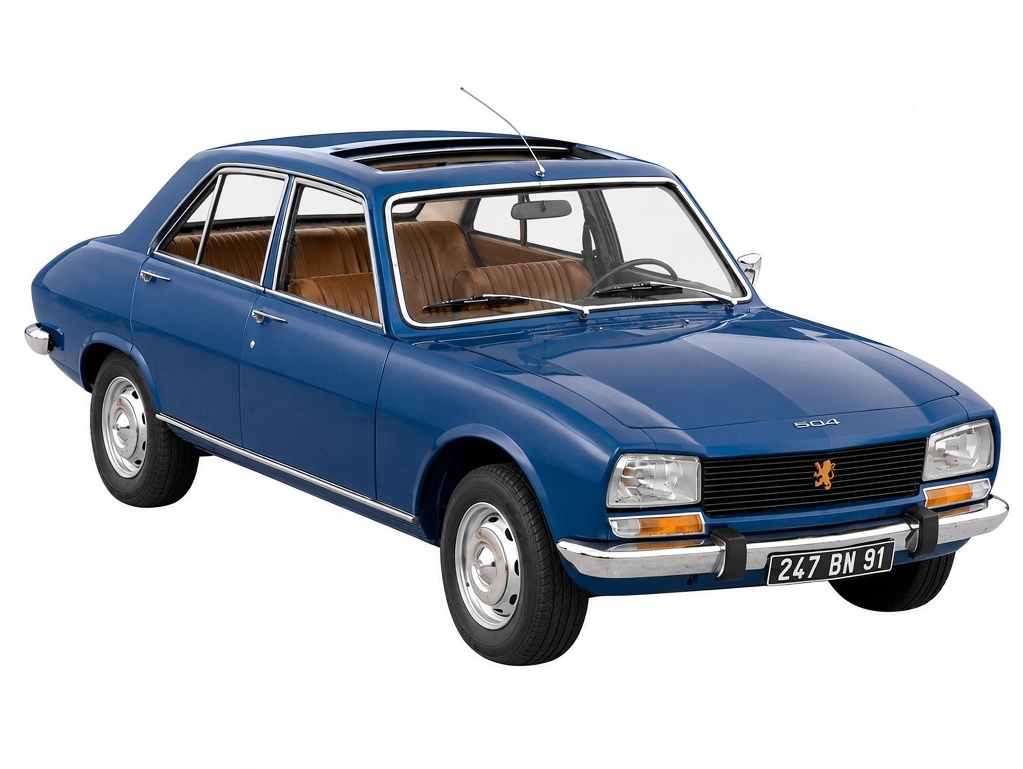 Miniature voiture PEUGEOT 504 Bleu 1/18 Le Gendarme En Balade Film Du Gendarme de Saint-Tropez 1/18 NOREV