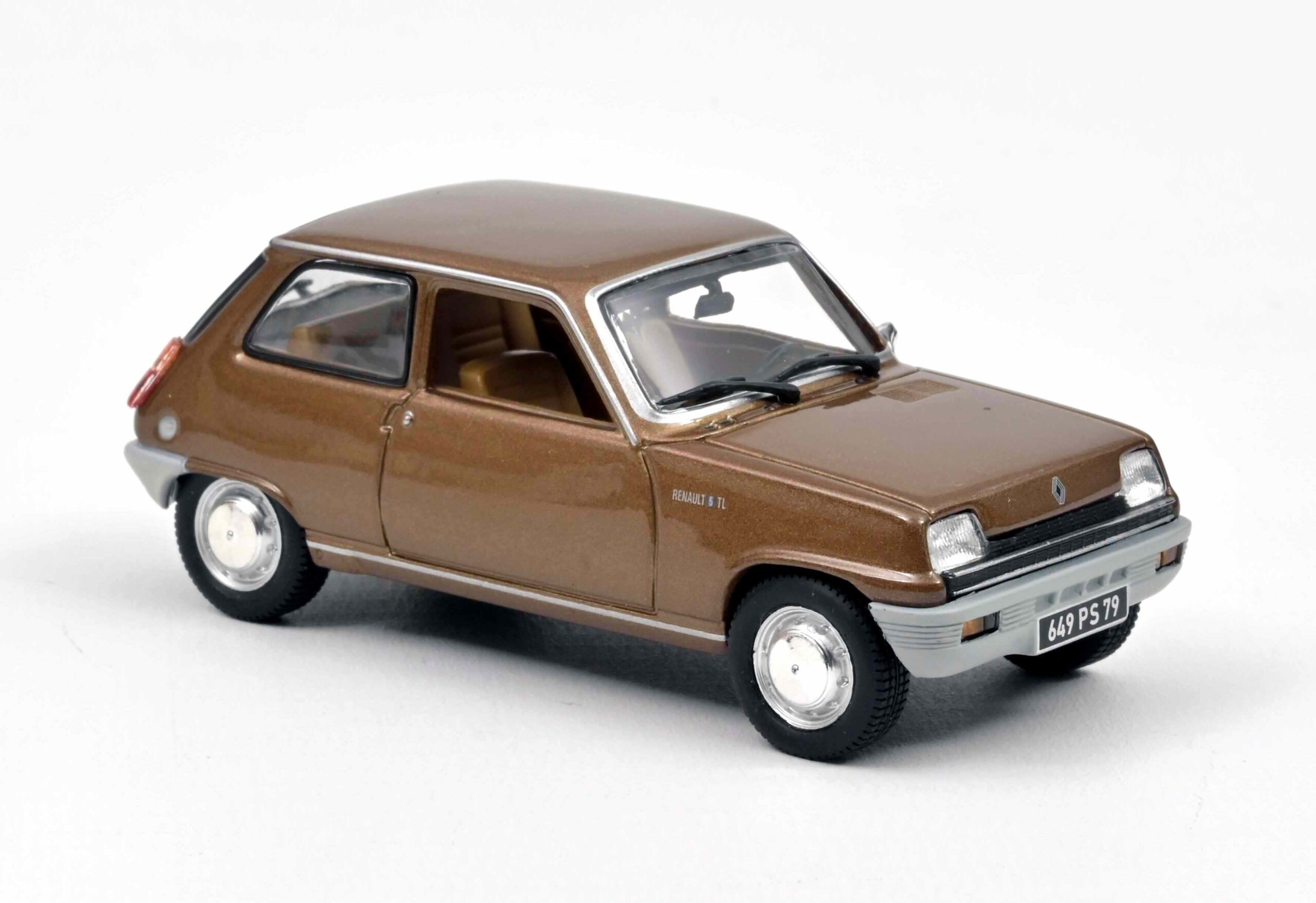 Miniature Voiture de collection RENAULT 5 TL R5 marron NOREV 1/43