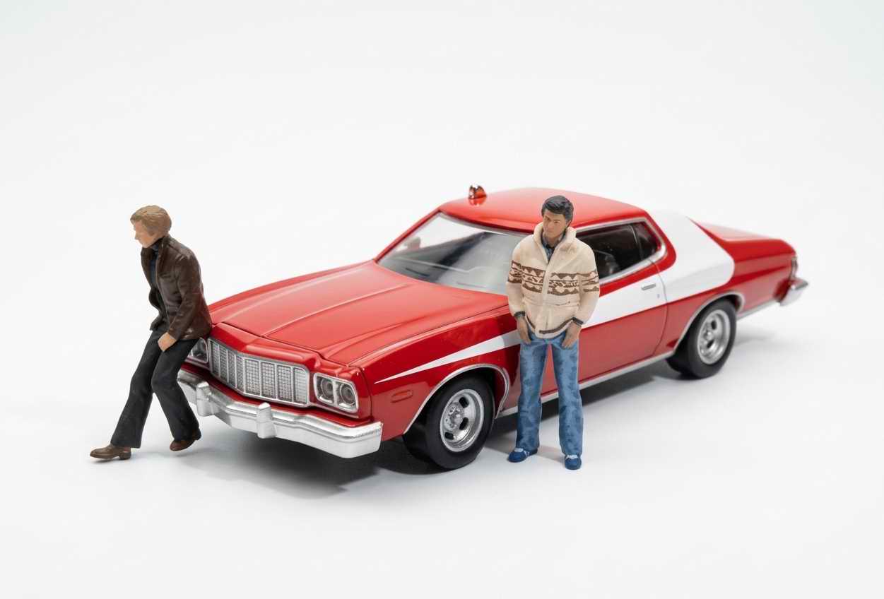 Voiture Ford Gran Torino 1976 du Film Starsky et Hutch 1/43 Norev